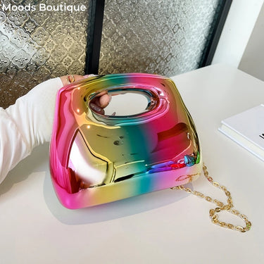 Acrylic Chain Shoulder Bag For Wedding Dinner Party